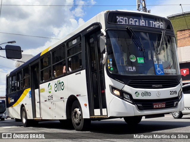 Viação Elite 2319 na cidade de Volta Redonda, Rio de Janeiro, Brasil, por Matheus Martins da Silva. ID da foto: 8622192.