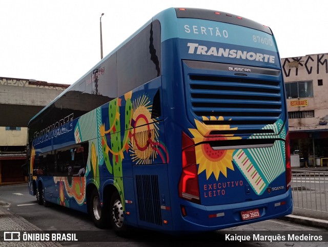 Transnorte - Transporte e Turismo Norte de Minas 87600 na cidade de Belo Horizonte, Minas Gerais, Brasil, por Kaique Marquês Medeiros . Número da foto: #8624472.