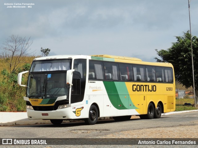 Empresa Gontijo de Transportes 12180 na cidade de João Monlevade, Minas Gerais, Brasil, por Antonio Carlos Fernandes. ID da foto: 8622167.