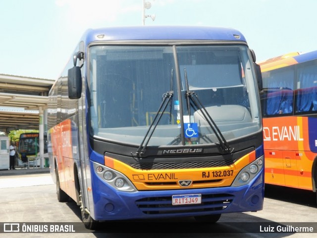 Evanil Transportes e Turismo RJ 132.037 na cidade de Rio de Janeiro, Rio de Janeiro, Brasil, por Luiz Guilherme. Número da foto: #8624275.