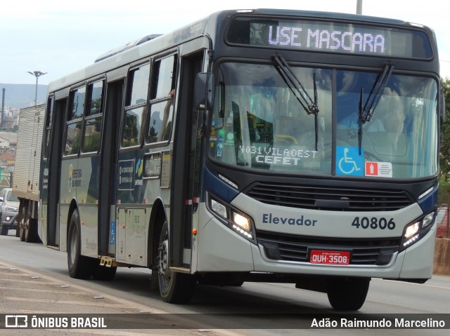 Salvadora Transportes > Transluciana 40806 na cidade de Belo Horizonte, Minas Gerais, Brasil, por Adão Raimundo Marcelino. ID da foto: 8624433.