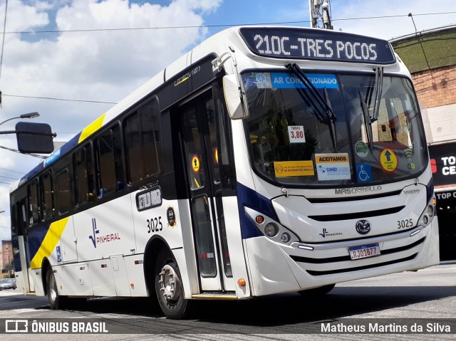 Viação Pinheiral 3025 na cidade de Volta Redonda, Rio de Janeiro, Brasil, por Matheus Martins da Silva. ID da foto: 8622186.