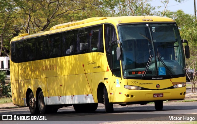 Viação Itapemirim 5869 na cidade de Teresina, Piauí, Brasil, por Victor Hugo. ID da foto: 8627458.