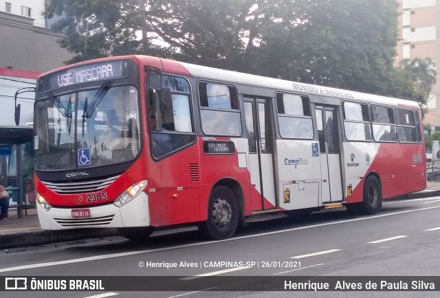 Expresso CampiBus 2305 na cidade de Campinas, São Paulo, Brasil, por Henrique Alves de Paula Silva. ID da foto: 8625220.