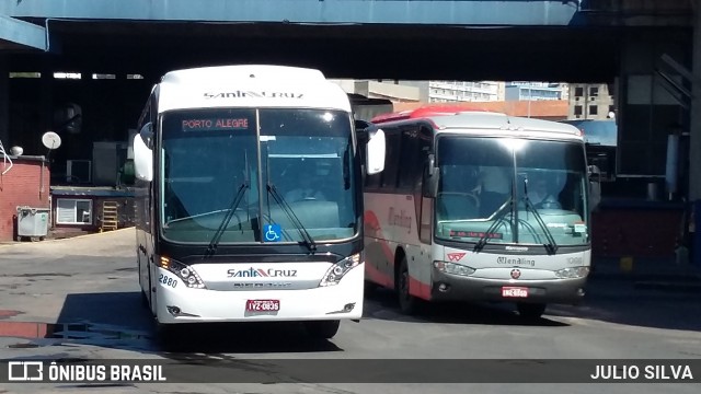 VUSC - Viação União Santa Cruz 2880 na cidade de Porto Alegre, Rio Grande do Sul, Brasil, por JULIO SILVA. Número da foto: #8624746.