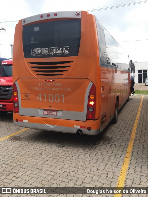 ITT - Itatiba Transporte e Turismo 41001 na cidade de Louveira, São Paulo, Brasil, por Douglas Nelson de Oliveira. Número da foto: #8625217.