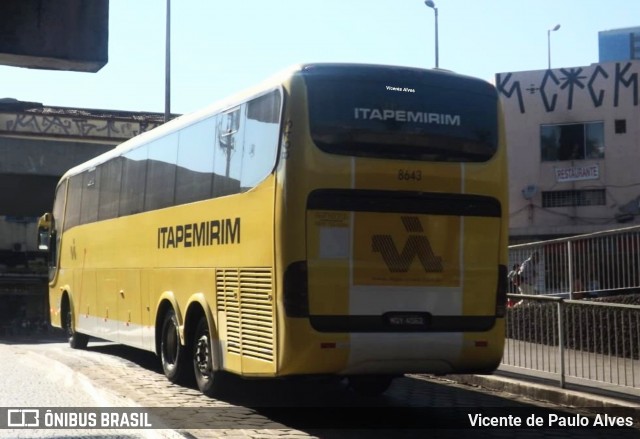 Viação Itapemirim 8643 na cidade de Belo Horizonte, Minas Gerais, Brasil, por Vicente de Paulo Alves. ID da foto: 8625172.