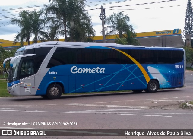 Viação Cometa 18525 na cidade de Campinas, São Paulo, Brasil, por Henrique Alves de Paula Silva. ID da foto: 8625244.