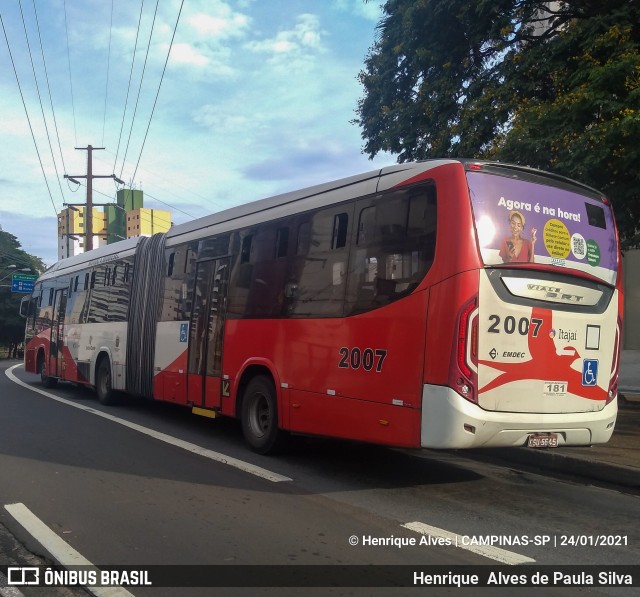 Itajaí Transportes Coletivos 2007 na cidade de Campinas, São Paulo, Brasil, por Henrique Alves de Paula Silva. Número da foto: #8625711.
