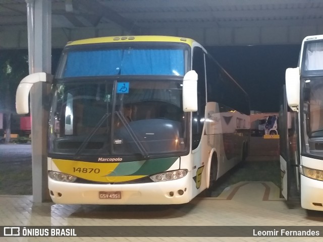 Empresa Gontijo de Transportes 14870 na cidade de Queluz, São Paulo, Brasil, por Leomir Fernandes. Número da foto: #8628365.