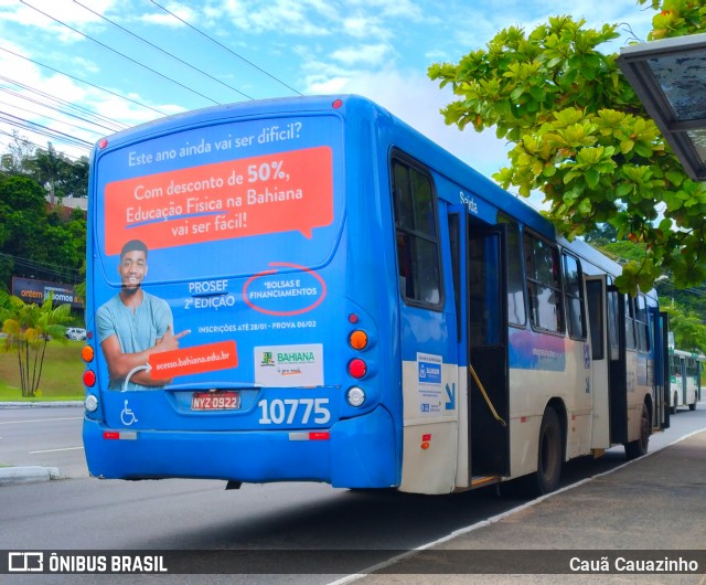 Concessionária Salvador Norte - CSN Transportes 10775 na cidade de Salvador, Bahia, Brasil, por Cauã Cauazinho. ID da foto: 8627580.