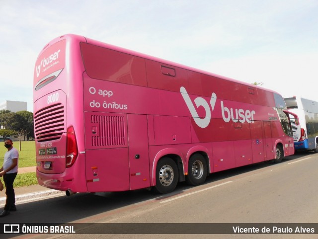 Buser Brasil Tecnologia 8000 na cidade de Brasília, Distrito Federal, Brasil, por Vicente de Paulo Alves. ID da foto: 8628493.