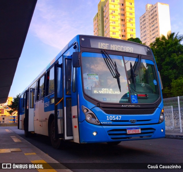 Concessionária Salvador Norte - CSN Transportes 10547 na cidade de Salvador, Bahia, Brasil, por Cauã Cauazinho. Número da foto: #8629870.