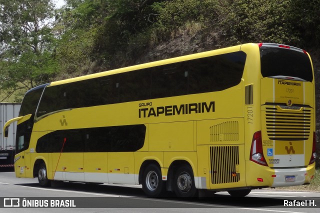 Viação Itapemirim 17201 na cidade de Piraí, Rio de Janeiro, Brasil, por Rafael H.. ID da foto: 8629516.