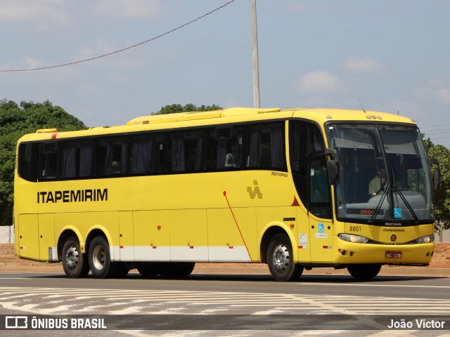 Viação Itapemirim 8801 na cidade de Teresina, Piauí, Brasil, por João Victor. ID da foto: 8629534.