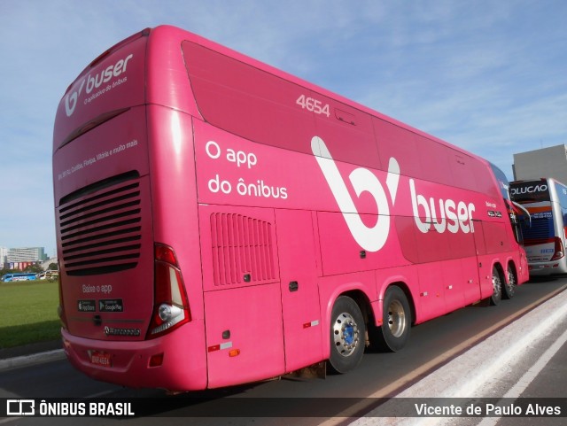 Buser Brasil Tecnologia 4654 na cidade de Brasília, Distrito Federal, Brasil, por Vicente de Paulo Alves. Número da foto: #8628454.