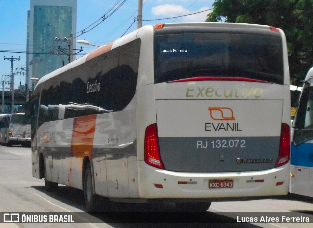 Evanil Transportes e Turismo RJ 132.072 na cidade de Nova Iguaçu, Rio de Janeiro, Brasil, por Lucas Alves Ferreira. ID da foto: 8633010.