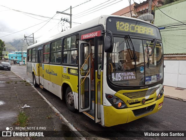 Viação Nilopolitana RJ 123.064 na cidade de Nova Iguaçu, Rio de Janeiro, Brasil, por Walace dos Santos. Número da foto: #8632575.