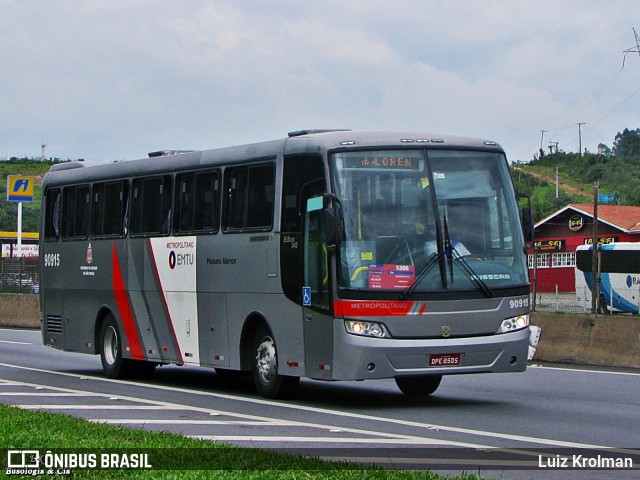 Empresa de Ônibus Pássaro Marron 90915 na cidade de Aparecida, São Paulo, Brasil, por Luiz Krolman. ID da foto: 8632426.