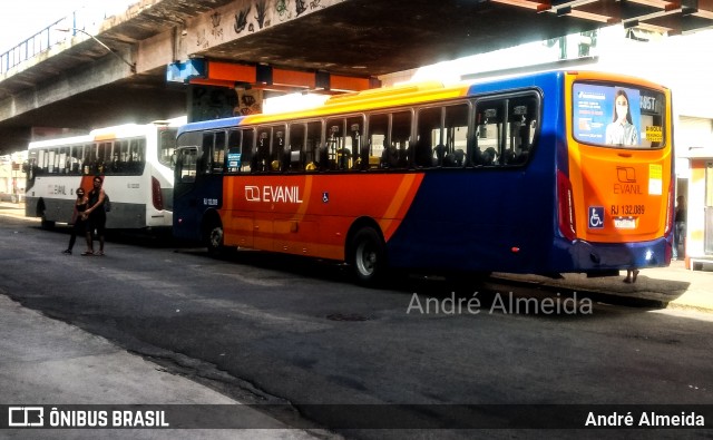 Evanil Transportes e Turismo RJ 132.089 na cidade de Nova Iguaçu, Rio de Janeiro, Brasil, por André Almeida. ID da foto: 8630415.