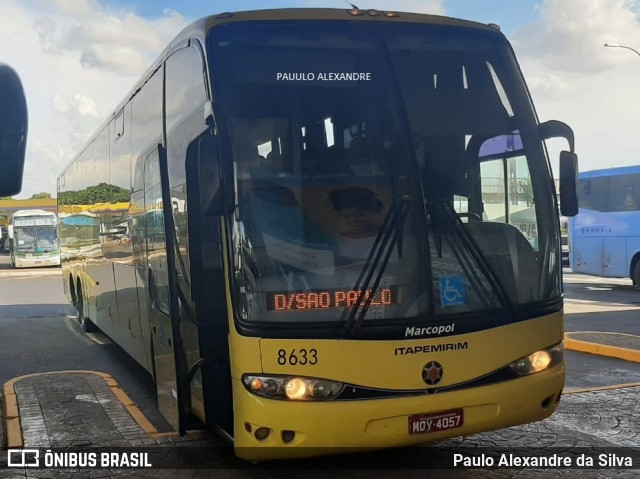 Viação Itapemirim 8633 na cidade de Ribeirão Preto, São Paulo, Brasil, por Paulo Alexandre da Silva. Número da foto: #8632178.