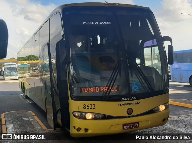 Viação Itapemirim 8633 na cidade de Ribeirão Preto, São Paulo, Brasil, por Paulo Alexandre da Silva. ID da foto: 8632178.