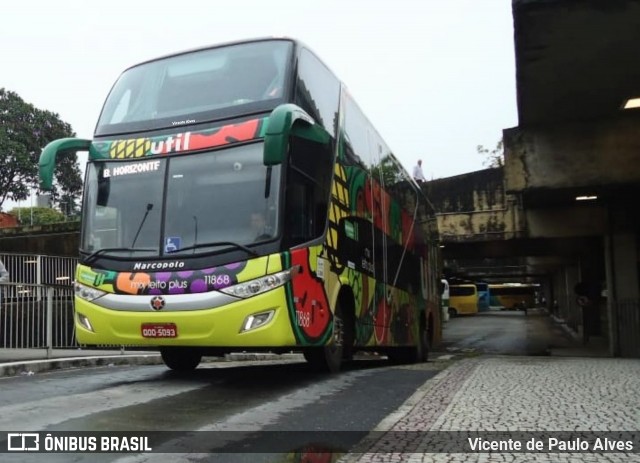 UTIL - União Transporte Interestadual de Luxo 11868 na cidade de Belo Horizonte, Minas Gerais, Brasil, por Vicente de Paulo Alves. Número da foto: #8630262.