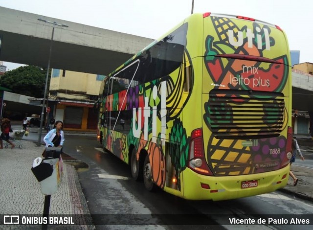 UTIL - União Transporte Interestadual de Luxo 11868 na cidade de Belo Horizonte, Minas Gerais, Brasil, por Vicente de Paulo Alves. Número da foto: #8630290.