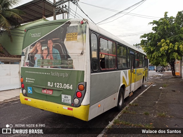 Viação Nilopolitana RJ 123.064 na cidade de Nova Iguaçu, Rio de Janeiro, Brasil, por Walace dos Santos. Número da foto: #8632558.