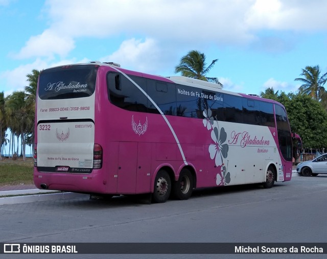 A Gladiadora Turismo 3232 na cidade de Ipojuca, Pernambuco, Brasil, por Michel Soares da Rocha. ID da foto: 8631026.