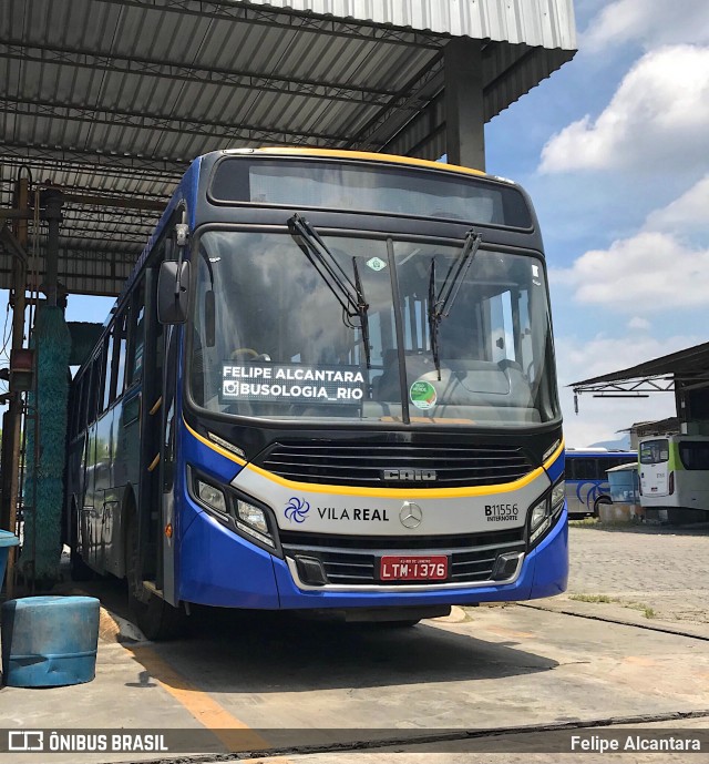 Viação Vila Real B11556 na cidade de Rio de Janeiro, Rio de Janeiro, Brasil, por Felipe Alcantara. ID da foto: 8630170.