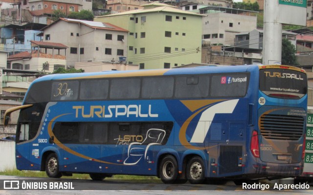 Turispall Transporte e Turismo 5800 na cidade de Conselheiro Lafaiete, Minas Gerais, Brasil, por Rodrigo  Aparecido. ID da foto: 8632451.