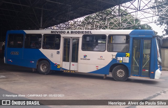 Onicamp Transporte Coletivo 4859 na cidade de Campinas, São Paulo, Brasil, por Henrique Alves de Paula Silva. ID da foto: 8632784.