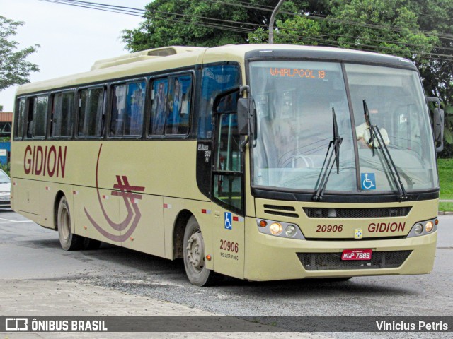 Gidion Transporte e Turismo 20906 na cidade de Joinville, Santa Catarina, Brasil, por Vinicius Petris. Número da foto: #8634130.