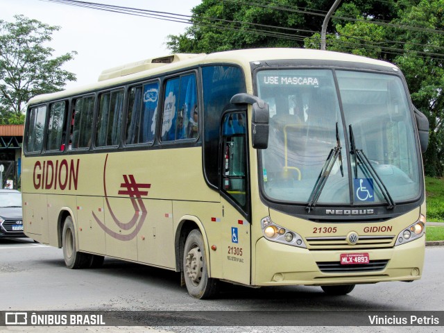 Gidion Transporte e Turismo 21305 na cidade de Joinville, Santa Catarina, Brasil, por Vinicius Petris. Número da foto: #8634131.