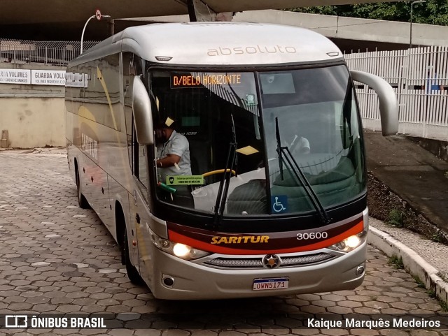 Saritur - Santa Rita Transporte Urbano e Rodoviário 30600 na cidade de Belo Horizonte, Minas Gerais, Brasil, por Kaique Marquês Medeiros . ID da foto: 8634445.