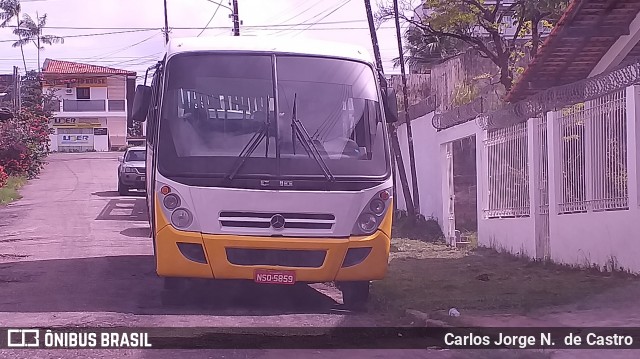 Ônibus Particulares NSQ5859 na cidade de Salinópolis, Pará, Brasil, por Carlos Jorge N.  de Castro. ID da foto: 8633896.