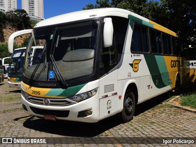 Empresa Gontijo de Transportes 3195 na cidade de Belo Horizonte, Minas Gerais, Brasil, por Igor Policarpo. ID da foto: 8636108.