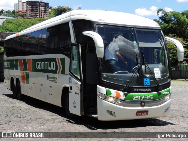 Empresa Gontijo de Transportes 21735 na cidade de Belo Horizonte, Minas Gerais, Brasil, por Igor Policarpo. ID da foto: 8636384.