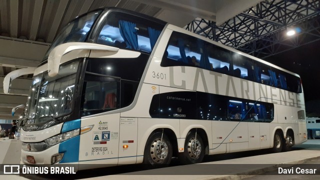 Auto Viação Catarinense 3601 na cidade de Santos, São Paulo, Brasil, por Davi Cesar. ID da foto: 8634434.