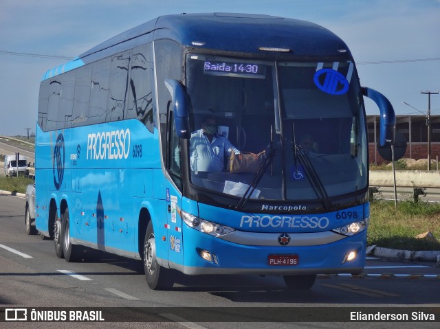 Auto Viação Progresso 6098 na cidade de Goianinha, Rio Grande do Norte, Brasil, por Elianderson Silva. ID da foto: 8633932.