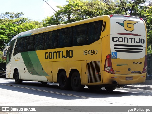 Empresa Gontijo de Transportes 18490 na cidade de Belo Horizonte, Minas Gerais, Brasil, por Igor Policarpo. ID da foto: 8636633.