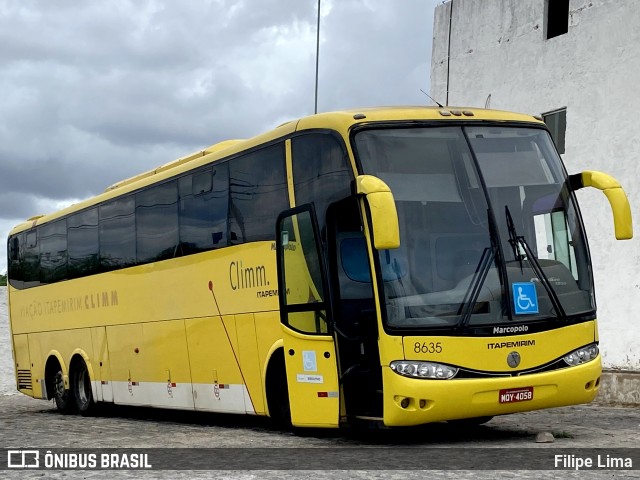 Viação Itapemirim 8635 na cidade de Paulo Afonso, Bahia, Brasil, por Filipe Lima. Número da foto: #8636778.