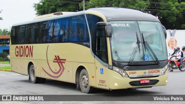 Gidion Transporte e Turismo 21601 na cidade de Joinville, Santa Catarina, Brasil, por Vinicius Petris. ID da foto: 8634121.