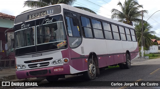 Ônibus Particulares KQQ0539 na cidade de Salinópolis, Pará, Brasil, por Carlos Jorge N.  de Castro. ID da foto: 8633885.