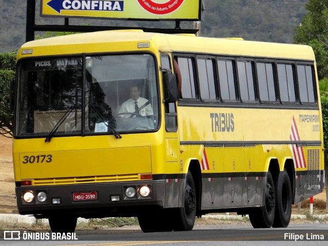 Viação Itapemirim 30173 na cidade de Jequié, Bahia, Brasil, por Filipe Lima. ID da foto: 8636747.