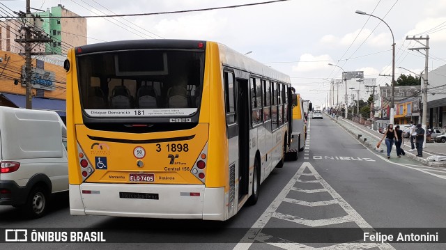 Viação Metrópole Paulista - Zona Leste 3 1898 na cidade de São Paulo, São Paulo, Brasil, por Felipe Antonini . Número da foto: #8634398.