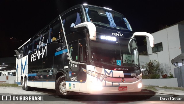 Empresa de Ônibus Nossa Senhora da Penha 58009 na cidade de Santos, São Paulo, Brasil, por Davi Cesar. ID da foto: 8634436.