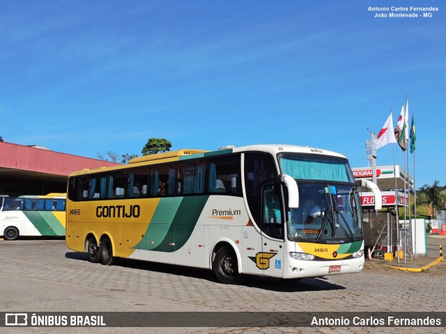 Empresa Gontijo de Transportes 14165 na cidade de João Monlevade, Minas Gerais, Brasil, por Antonio Carlos Fernandes. ID da foto: 8637704.