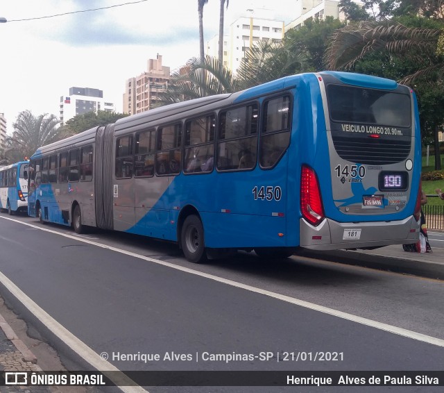 VB Transportes e Turismo 1450 na cidade de Campinas, São Paulo, Brasil, por Henrique Alves de Paula Silva. Número da foto: #8638851.